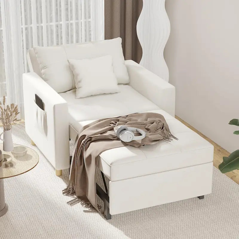 Fauteuil convertible 3-en-1, plusieurs coloris, une place – Sanzelize Design