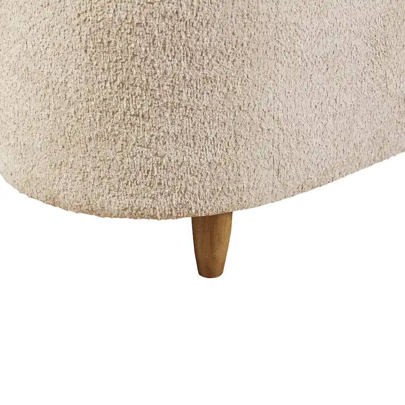 Banc de rangement rabattable Bailey Taupe Boucle – Sanzelize Design