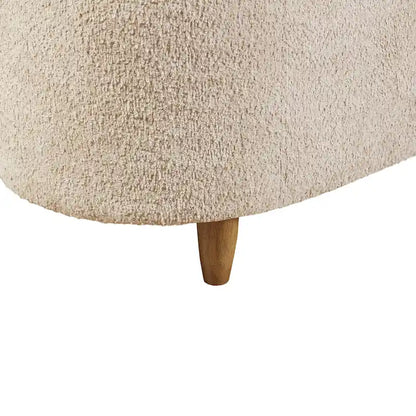 Banc de rangement rabattable Bailey Taupe Boucle – Sanzelize Design