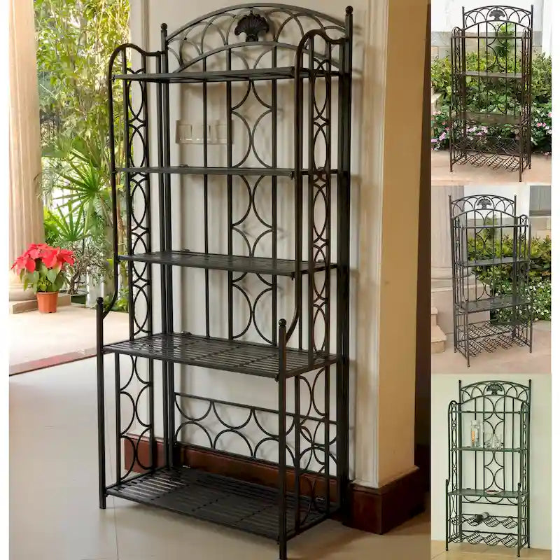 Étagère de boulanger Mandalay à 5 niveaux en fer – Sanzelize Design