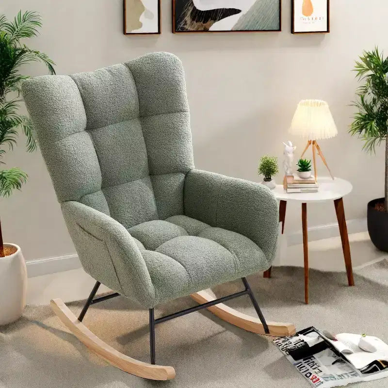 Fauteuil à bascule pour chambre d'enfant, Fauteuil à bascule pour salon pour l'allaitement – Sanzelize Design