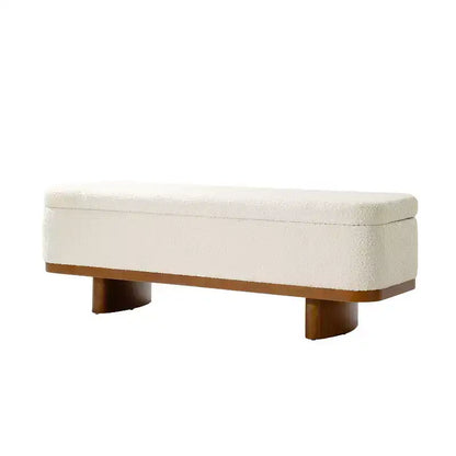 Banc à dessus rabattable Clara Simple Assemble avec cadre en bois massif – Sanzelize Design