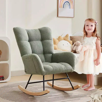 Fauteuil à bascule pour chambre d'enfant, Fauteuil à bascule pour salon pour l'allaitement – Sanzelize Design