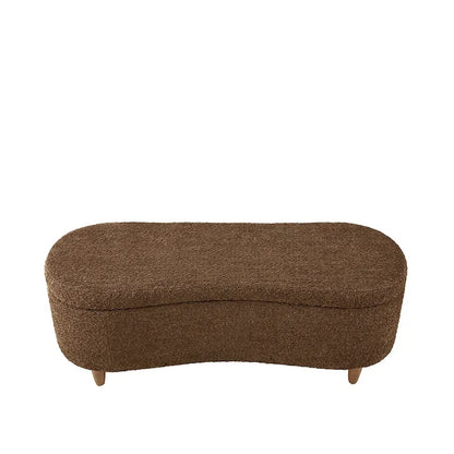 Banc de rangement rabattable Bailey Taupe Boucle – Sanzelize Design