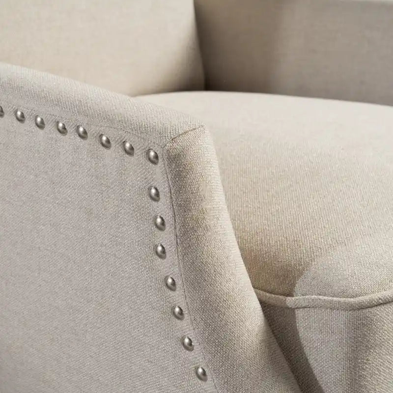 Fauteuil inclinable à dossier haut, rembourré, style classique, pour salon – Sanzelize Design
