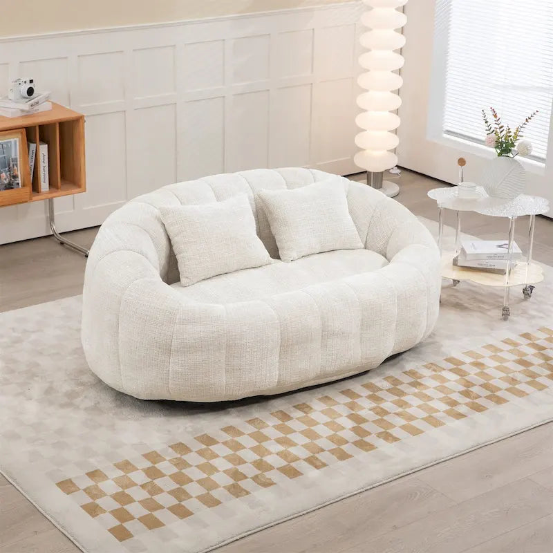 Fauteuil poire paresseux en chenille – Sanzelize Design