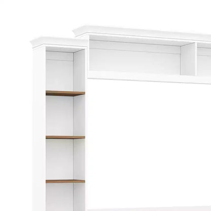 Meuble TV mural 4-en-1 de style campagnard, convient aux téléviseurs jusqu'à 178 cm – Sanzelize Design