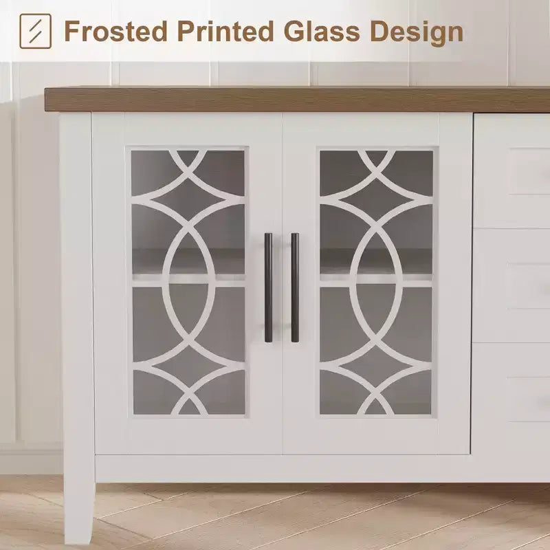 Meuble TV avec tiroirs de rangement, Meuble TV, Table console TV pour salon/chambre à coucher, Armoire de rangement – Sanzelize Design
