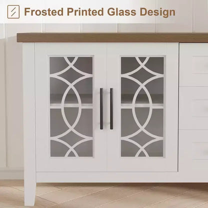 Meuble TV avec tiroirs de rangement, Meuble TV, Table console TV pour salon/chambre à coucher, Armoire de rangement – Sanzelize Design