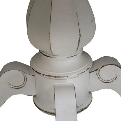 Table à dîner ronde sur pied avec rallonges escamotables - 2 finitions – Sanzelize Design
