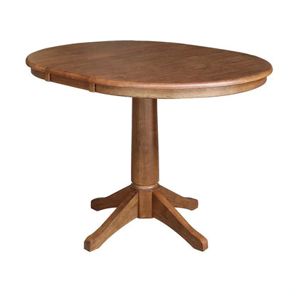 Table à manger ronde extensible 91,4 cm avec 4 chaises Madrid – Sanzelize Design