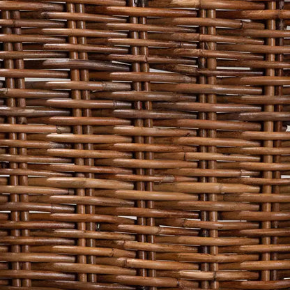 Mario Ensemble de 2 chaises de salle à manger modernes de style bohème en teck et rotin, finition marron naturel – Sanzelize Design