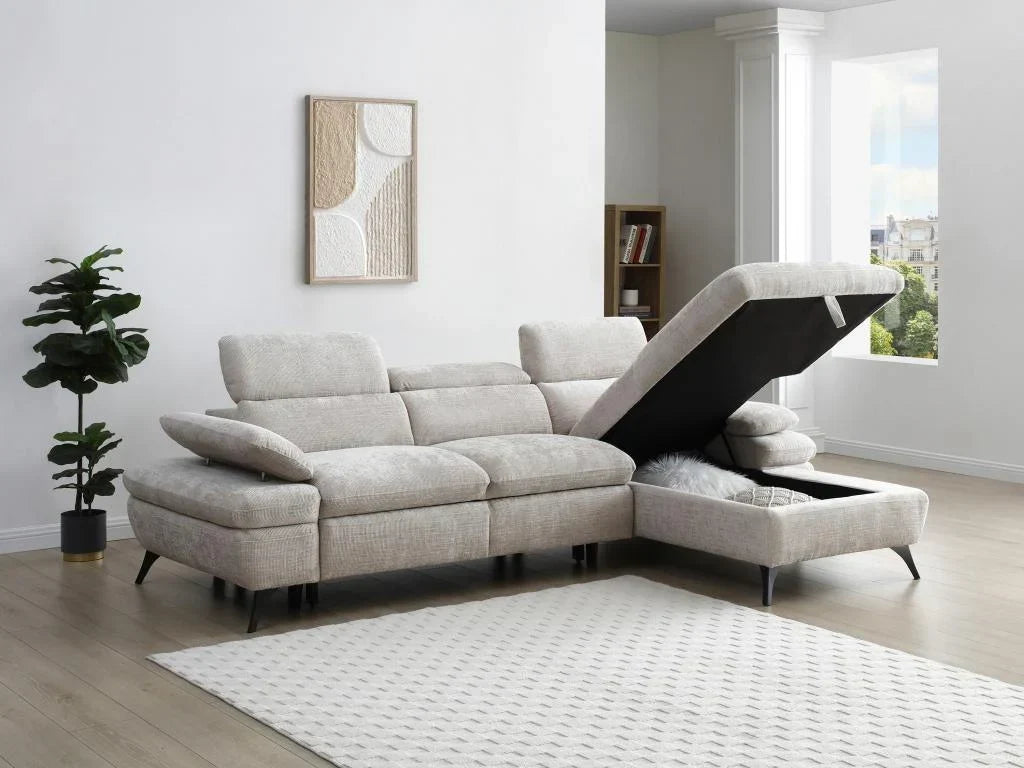 Canapé d'angle - Beige – Sanzelize Design