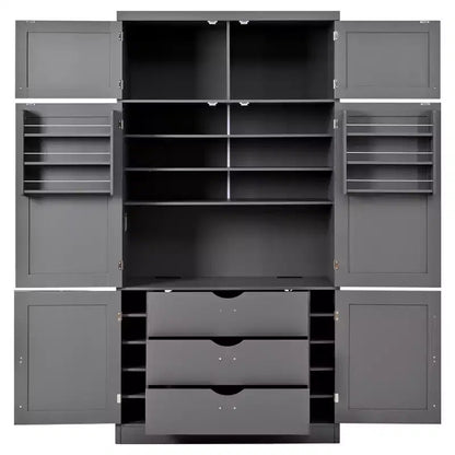 Grand meuble de garde-manger de cuisine avec prises électriques – Sanzelize Design