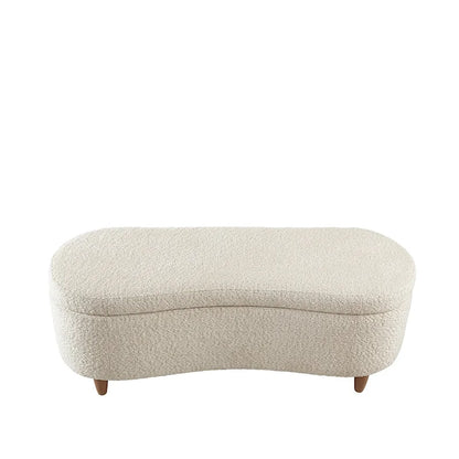 Banc de rangement rabattable Bailey Taupe Boucle – Sanzelize Design