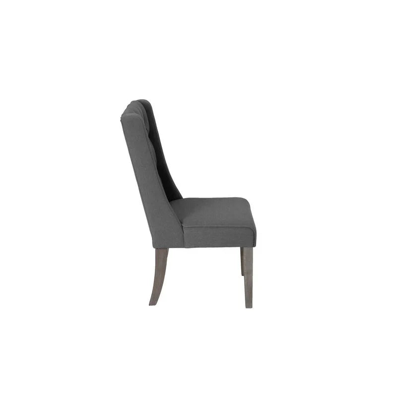 Ensemble de salle à manger extensible gris rustique 9 pièces – Sanzelize Design