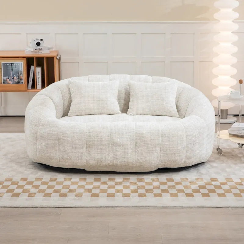 Fauteuil poire paresseux en chenille – Sanzelize Design