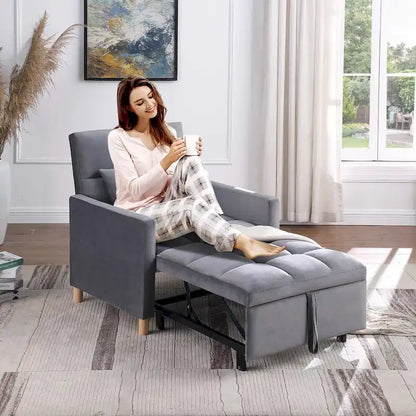 Canapé-Lit Convertible une Place avec Oreiller – Sanzelize Design