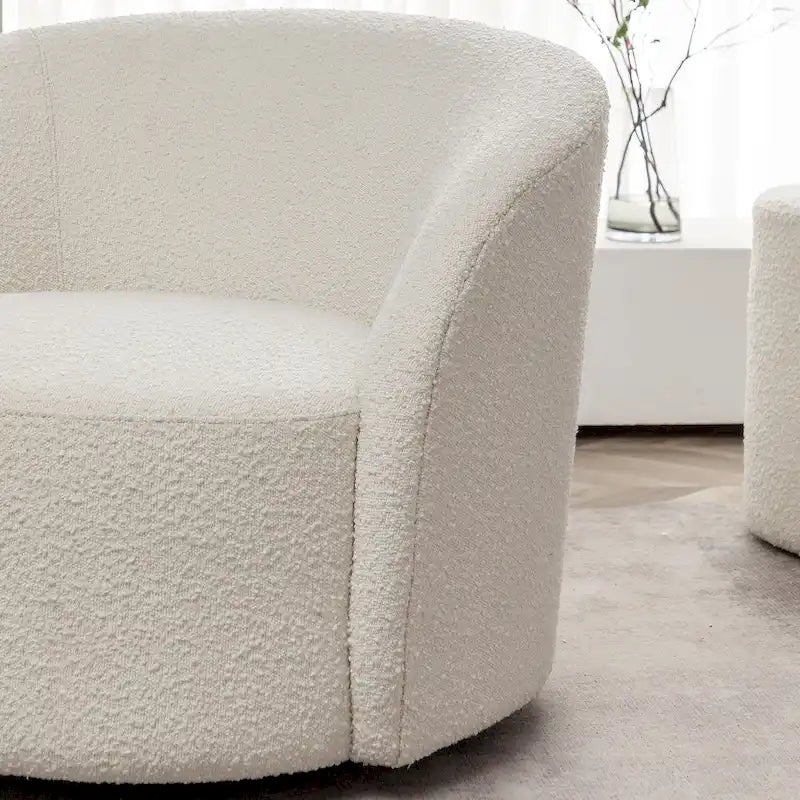 Fauteuil pivotant rembourré de 86 cm de large (lot de 2) – Sanzelize Design