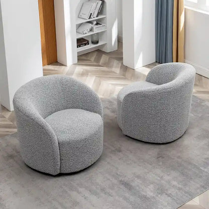 Fauteuil pivotant rembourré de 86 cm de large (lot de 2) – Sanzelize Design