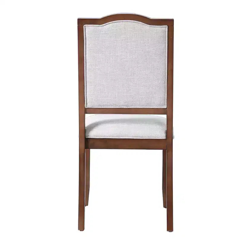Lot de 4 chaises de salle à manger de style ferme avec dossier haut et assise rembourrée – Sanzelize Design