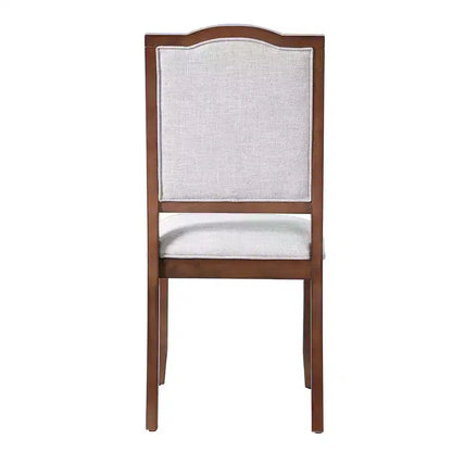 Lot de 4 chaises de salle à manger de style ferme avec dossier haut et assise rembourrée – Sanzelize Design